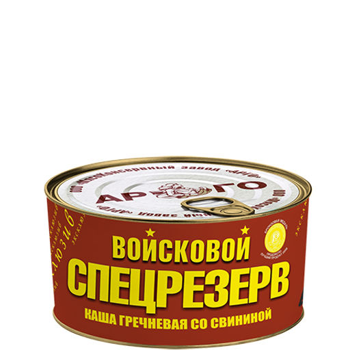 Каша гречневая со свининой ГОСТ Войсковой СПЕЦРЕЗЕРВ, 325г