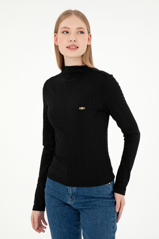 Женский черный свитшот Неожиданная скидка в корзине - U.s. polo assn фото 3