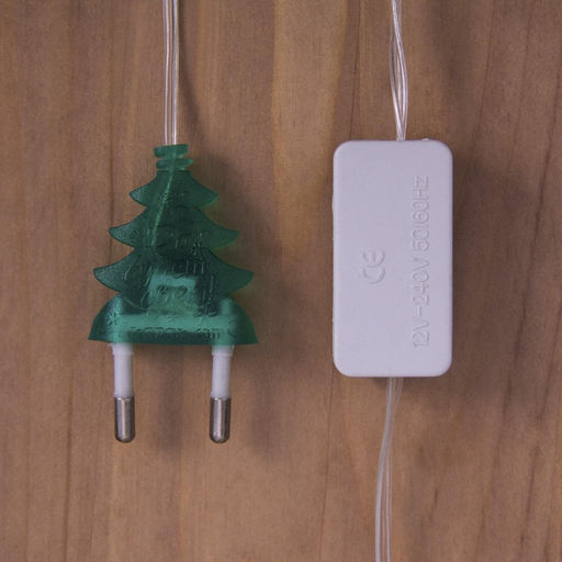 Гирлянда Нить 5 м с насадками Ёлка в крапинку, IP20, прозрачная нить, 20 LED, свечение мульти (RG/RB), мигание, 220 В - Luazon lighting фото 9