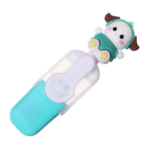 Набор маркеров текстовыделителей, 6 штук, 6 цветов «Милашка», в пенале на молнии