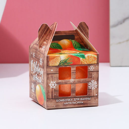 Бомбочка для ванны, 130 г, аромат апельсина, Чистое счастье  фото 3
