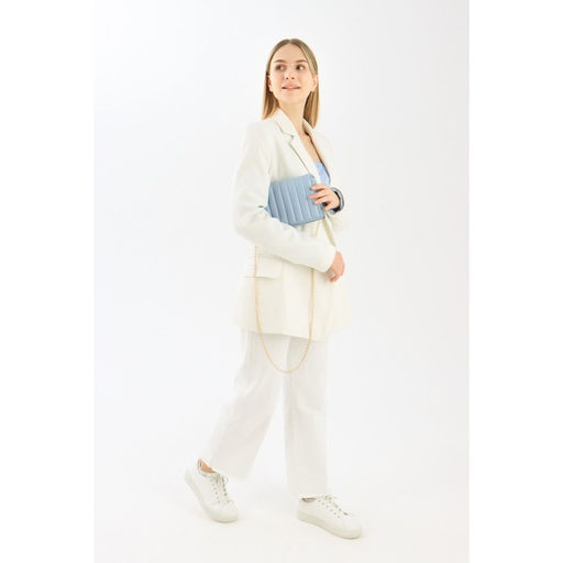 Сумка-мессенджер на магните, длинный ремень, цвет голубой - Simaland фото 4