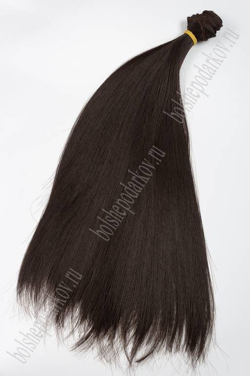Фурнитура "Трессы для кукол Premium" 35 см; 57 гр (SF-3043) прямые №6