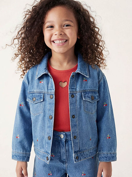 Kalp Detayl? K?z ?ocuk Ti??rt