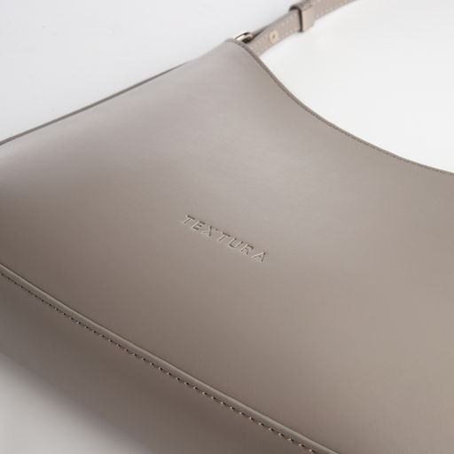 Сумка женская багет TEXTURA на молнии, 28×6×17 см, серая