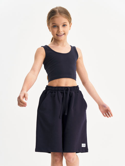 Темно-серый топ для девочки - Kogankids фото 11