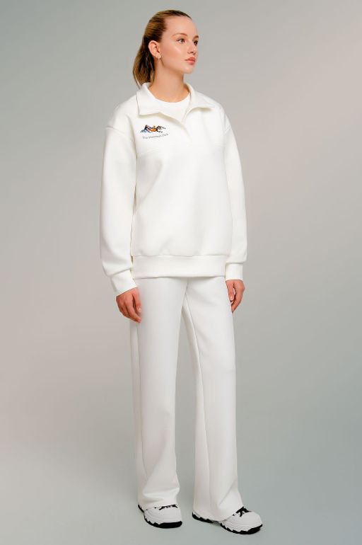 Арт. 2801Костюм с брюками женский 44-50 (4 шт) Цвет:молочный - Калинка фото 10