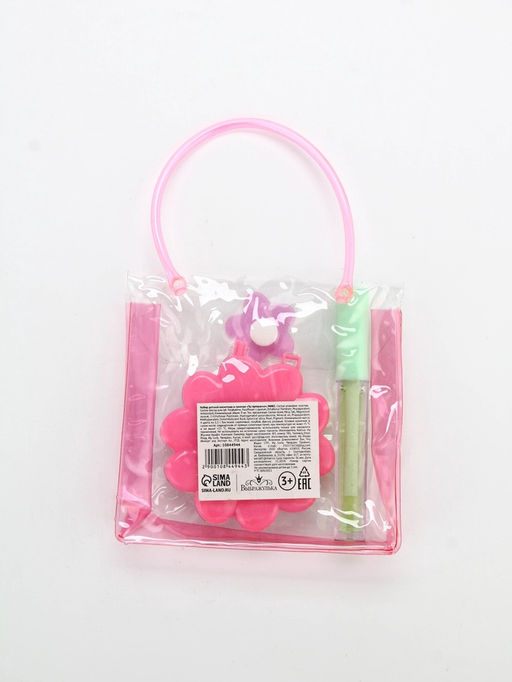 Косметика детская в сумочке «Ты прекрасна» для девочек: блеск прозрачный 10 г, тени 4 цвета, МИКС