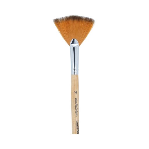 Кисть синтетика Mr.Painter SBW 202-14 веерная 5 шт короткая ручка №14