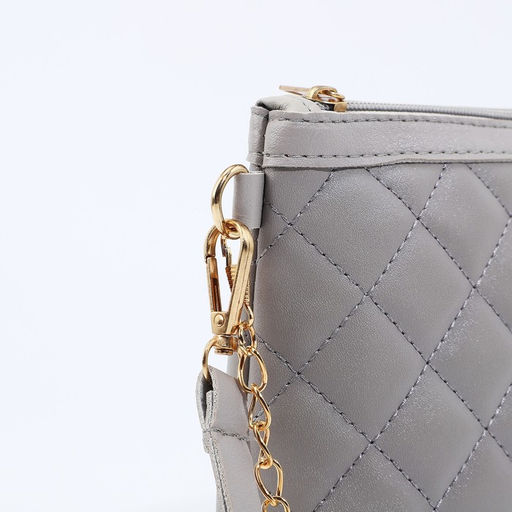 Сумка кросс-боди на молнии, цвет серый - Simaland фото 6