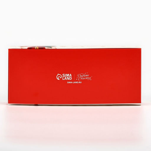 Цена за 5 шт. Коробка складная Новогодний бант, 17 х 7 х 4 см - Дарите счастье фото 5