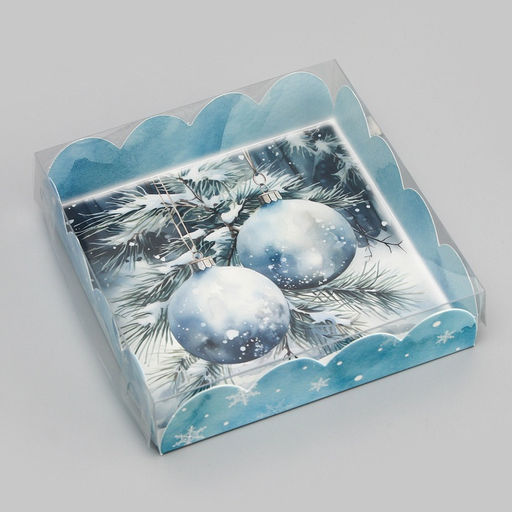 Цена за 5 шт. Коробка для печенья «Чудеса случается», 12×12×3 см, Новый год