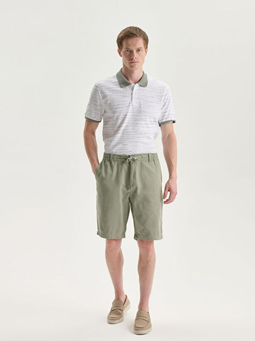 Standart Kal?p Beli Ba?lama Detayl? Erkek ?ort