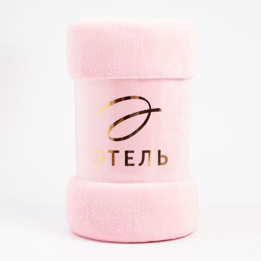 Плед Этель 180*200 см, цв. розовый, 100% п/э, корал-флис , 220 гр/м2