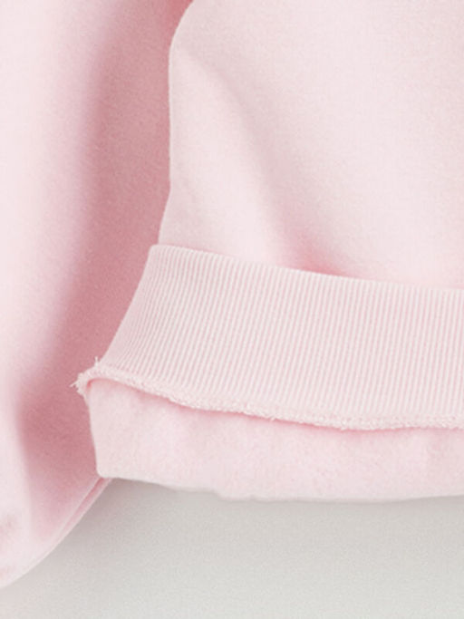 Bisiklet Yaka Barbie Nak??l? K?z ?ocuk Sweatshirt