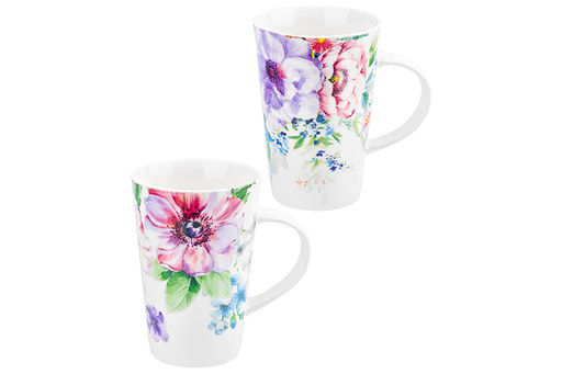 Набор 2 кружек 430 мл Цветы NEW BONE CHINA - Elan gallery фото 4