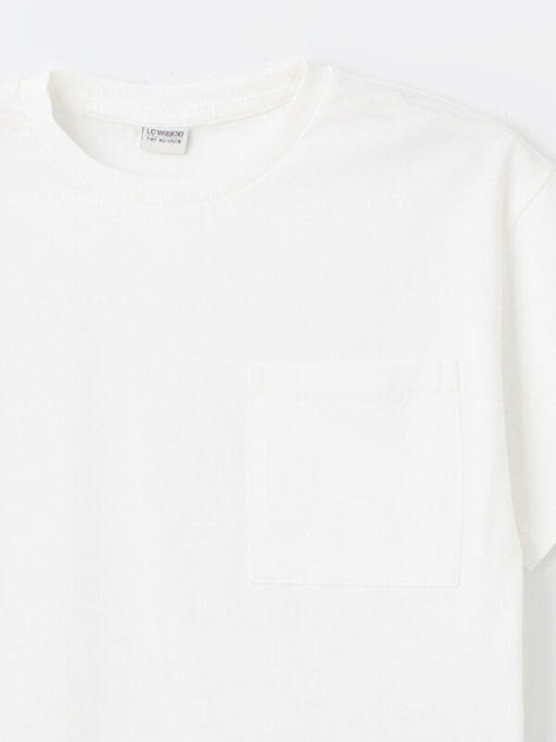 Oversize Bisiklet Yaka Erkek ?ocuk Ti??rt