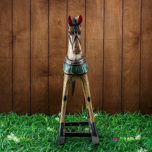 Сувенир «Лошадка качалка», 45×12×45 см, дерево