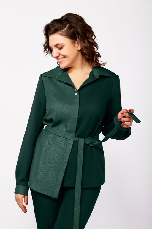 Костюм Olga Style С885 зеленый