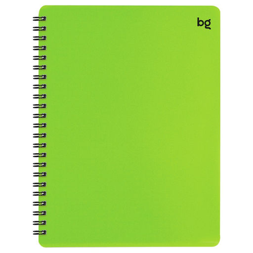 Тетрадь 60л. на спирали BG "Neon. Салатовая" клетка (Т5гр60_пл 59775) пластиковая обложка