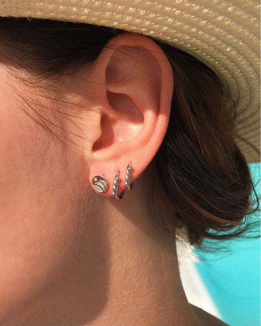 Серьги с куб.цирконием - Серебряные крылья фото 2