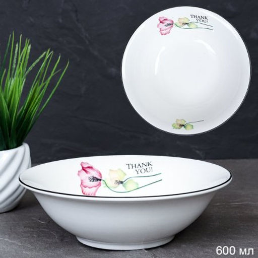 Тарелка глубокая суповая 600 мл 17х5,2 см / А-55 /уп 60/