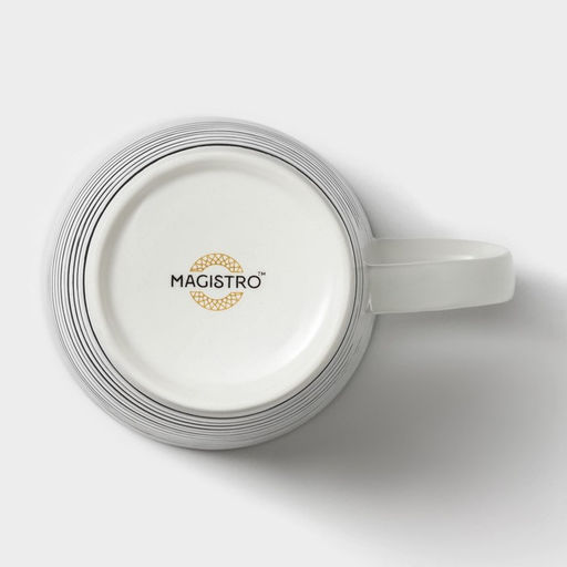 Кружка Magistro Hypnose, 350 мл, фарфор, белая  фото 4