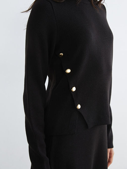 Bisiklet Yaka Kad?n Triko Kazak