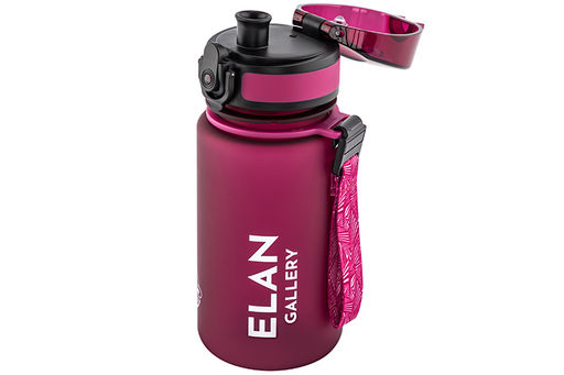 Бутылка для воды 350 мл 6,8*6,8*17 см Style Matte бургундия - Elan gallery фото 6