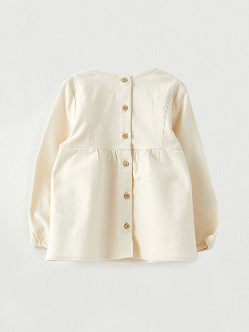 Bisiklet Yaka Uzun Kollu K?z Bebek Bluz - Waikiki фото 2