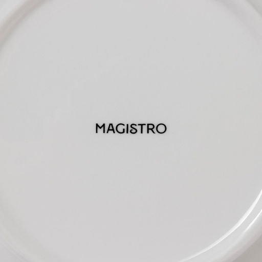Салатник Magistro Роза Бланш, 740 мл, d=25 см, фарфор, белый  фото 6