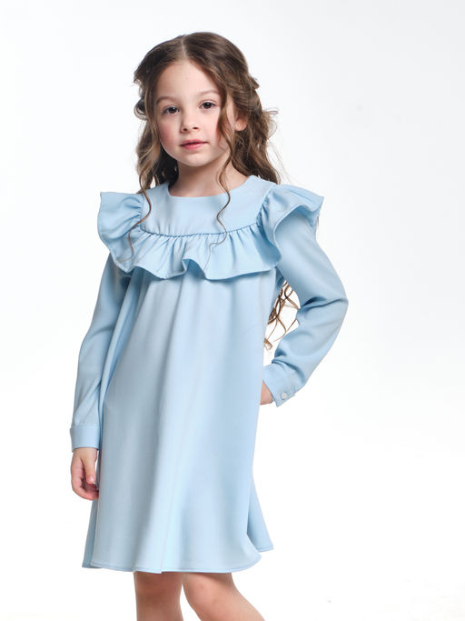 Платье праздничное с длинными рукавами UD 6951 голубой - Mini maxi фото 2