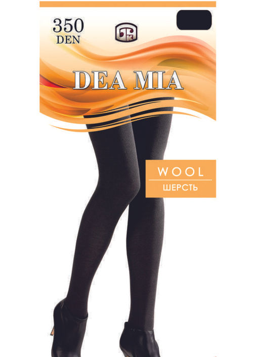 Колготки теплые DEA MIA WOOL 350 (полушерсть) nero