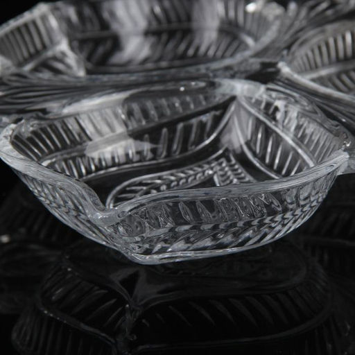 Менажница фигурная «Листья», 3 секции, 25,5×3,5 см