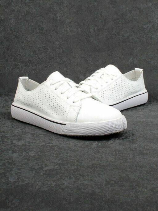 05-PDXL135-1 WHITE Кеды белые (натуральная кожа)