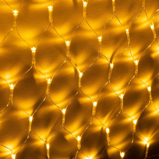 Гирлянда Сеть-ёлка 1?1 м, IP20, тёмная нить, 90 LED, свечение тёплое белое, 8 режимов, 220 В - Luazon lighting фото 3
