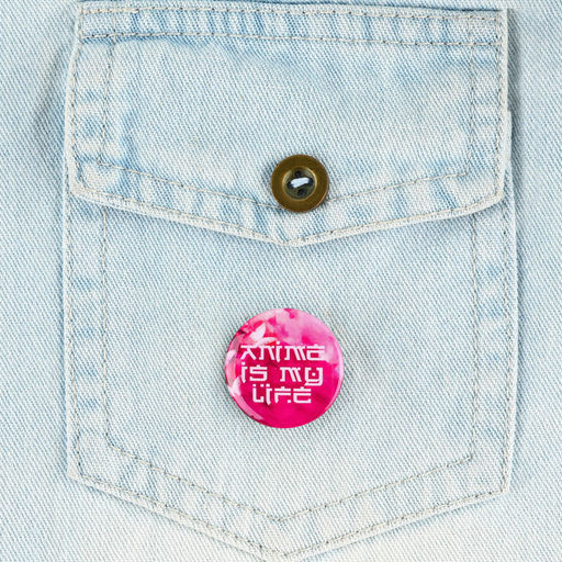 Цена за 10 шт. Значок металлический закатной Милые анимешки, d=2.5 см, МИКС