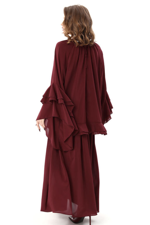 Блуза NIKVA н1000-4 винный  фото 5