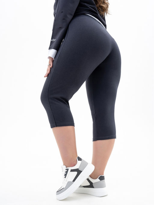 Бриджи хлопок 95%, лайкра 5%,темно-серые - Binita фото 10