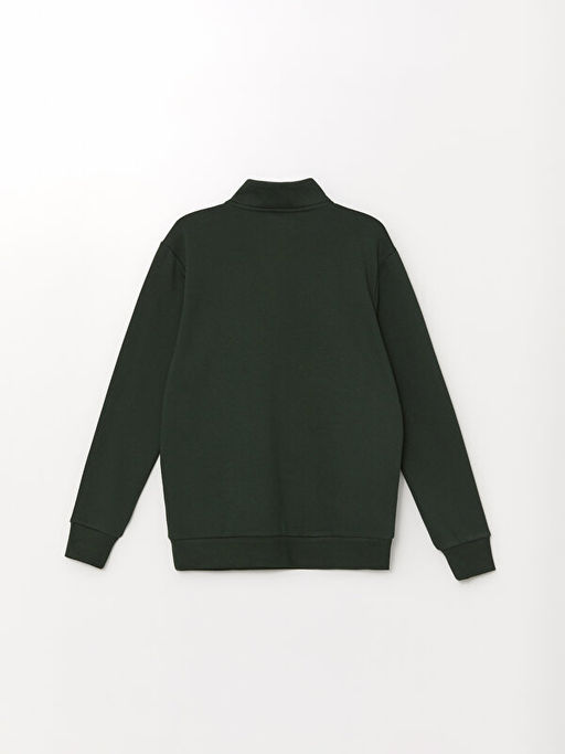 Dik Yaka Uzun Kollu Erkek Sweatshirt - Waikiki фото 2