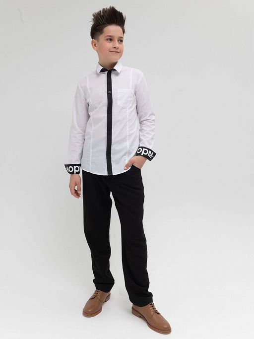 BWCJ7105 сорочка верхняя для мальчиков - Pelican фото 4