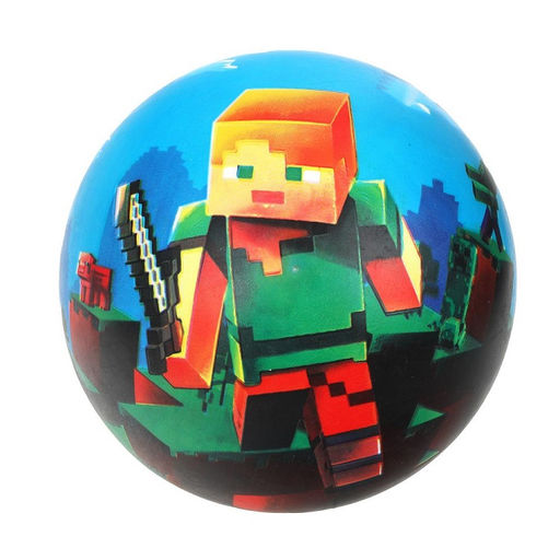 Играем вместе. Мяч "Майнкрафт" пвх 23 см, полноцвет, в сетке арт.FD-9(MNCT)