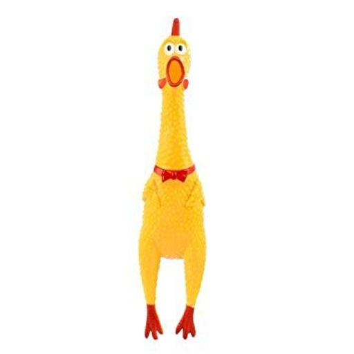 Игрушка-антистресс Buro Shrilling chicken петух резина 30×8×6 см фото 2