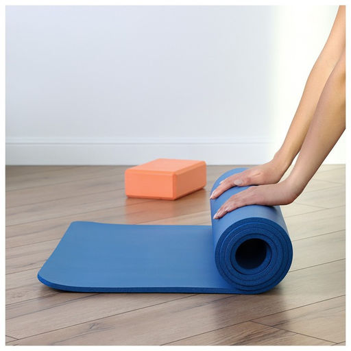 Коврик для йоги Sangh, 183611 см, цвет синий  фото 4