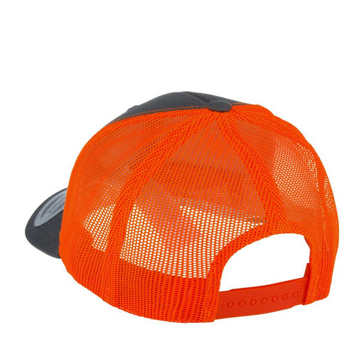 Бейсболка FLEXFIT арт. 6606T (темно-серый / оранжевый)  фото 2