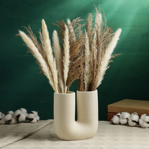 Ваза «Кьелл», 17×16 см, керамика, бежевая