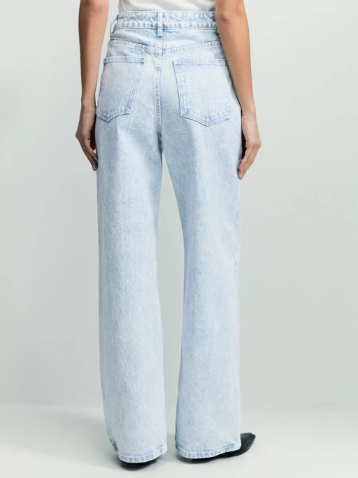 Джинсы wide leg с высокой посадкой / Zarina  фото 4