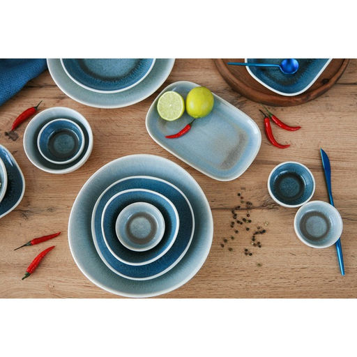 Десертная тарелка Magistro Ocean, d=17 см, фарфор, голубая