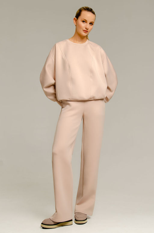 Арт. 2802 Костюм с брюками женский 44-52(5 шт) Цвет:пудра - Калинка фото 13