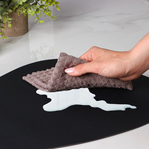 Набор салфеток сервировочных на стол Доляна Тэм, 4435 см, 4 шт, цвет чёрный  фото 5